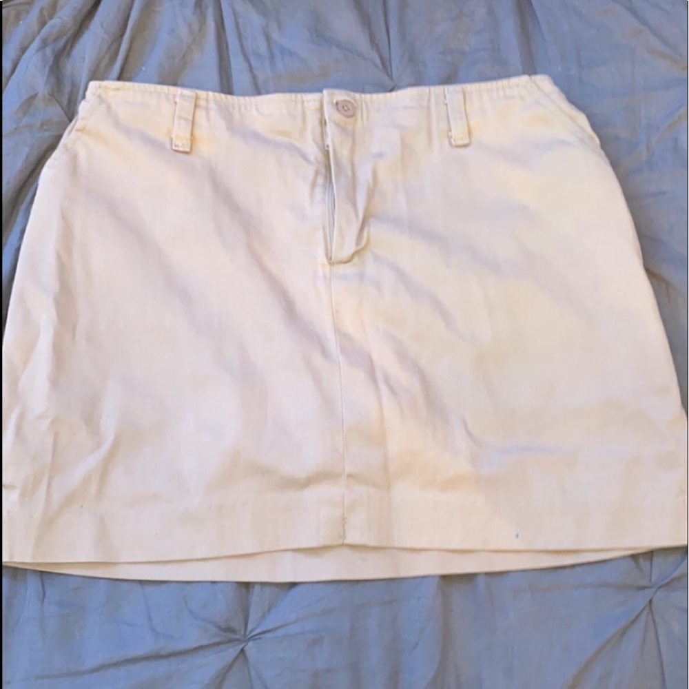 khaki skort